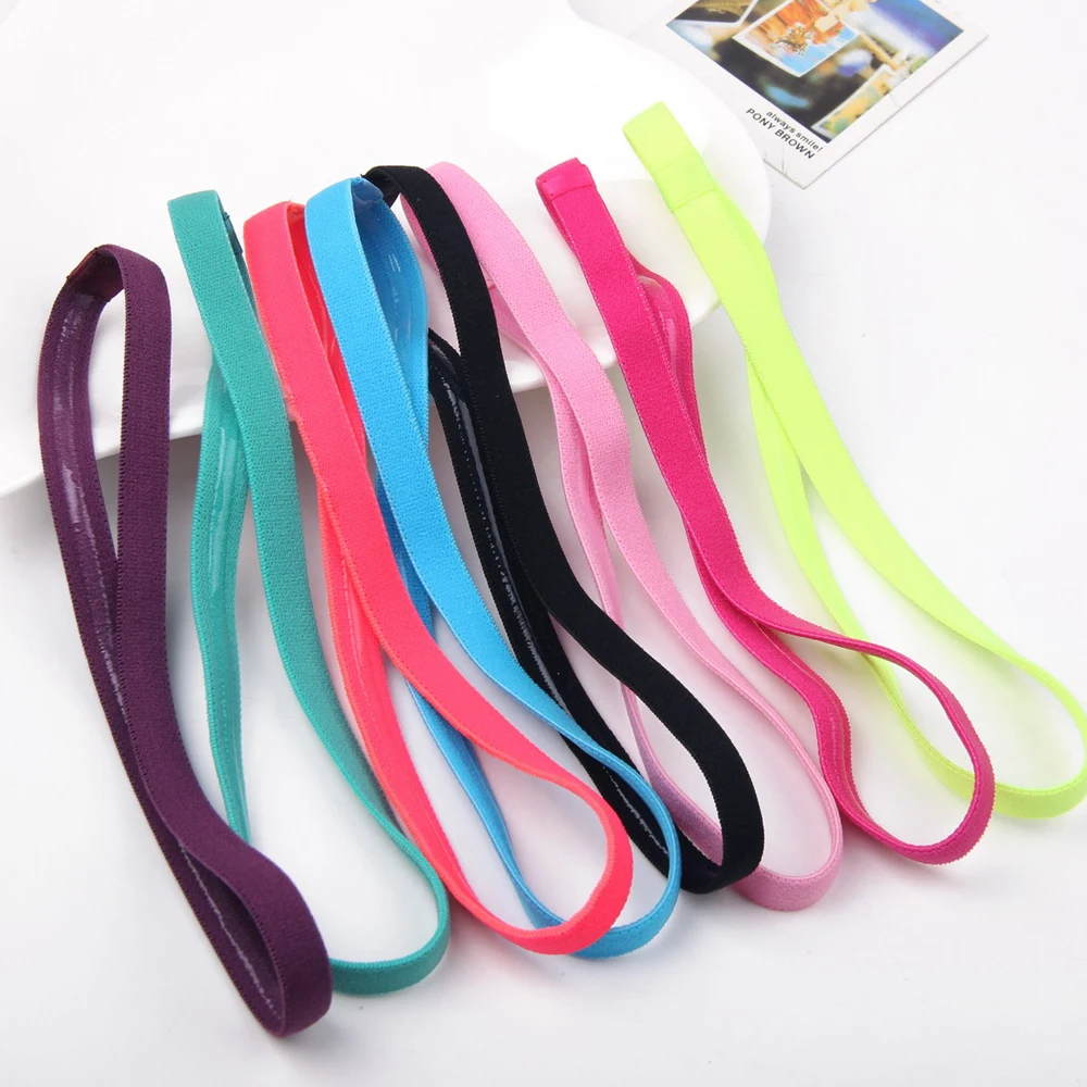 Эластичная спортивная повязка на голову высокого качества нескользящая тонкая