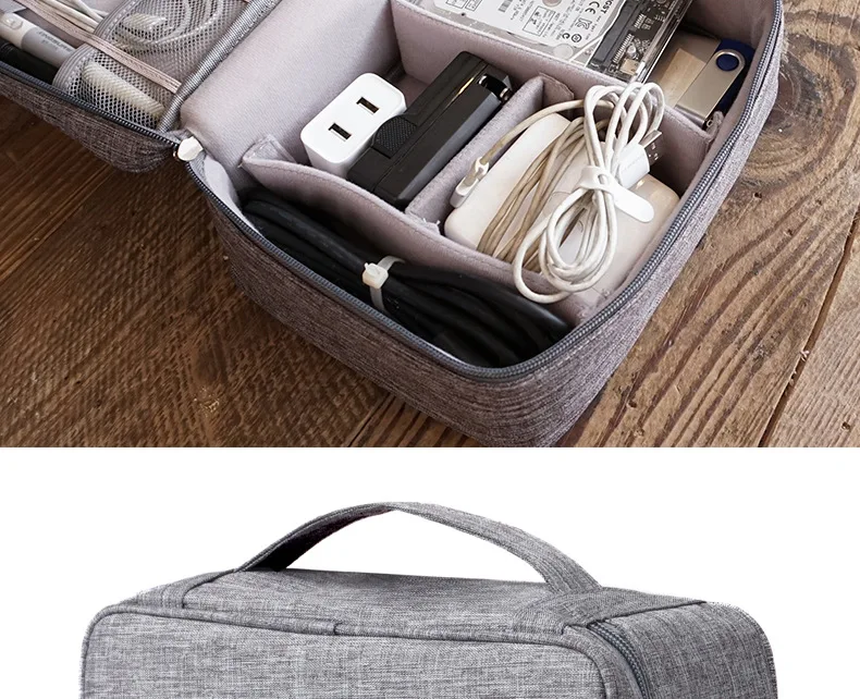 Портативные цифровые сумки для хранения, органайзер, USB гаджеты, кабели, провода, зарядное устройство, батарея на молнии, косметичка, чехол, аксессуары