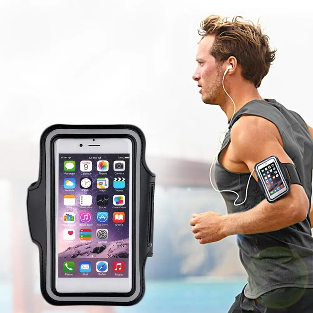 

Universal Sport Phone Armband Running Exercise Case Smartphone Gym Brassard Wrist Belt Accesories for IPhone Xiaomi Note 9 Pro