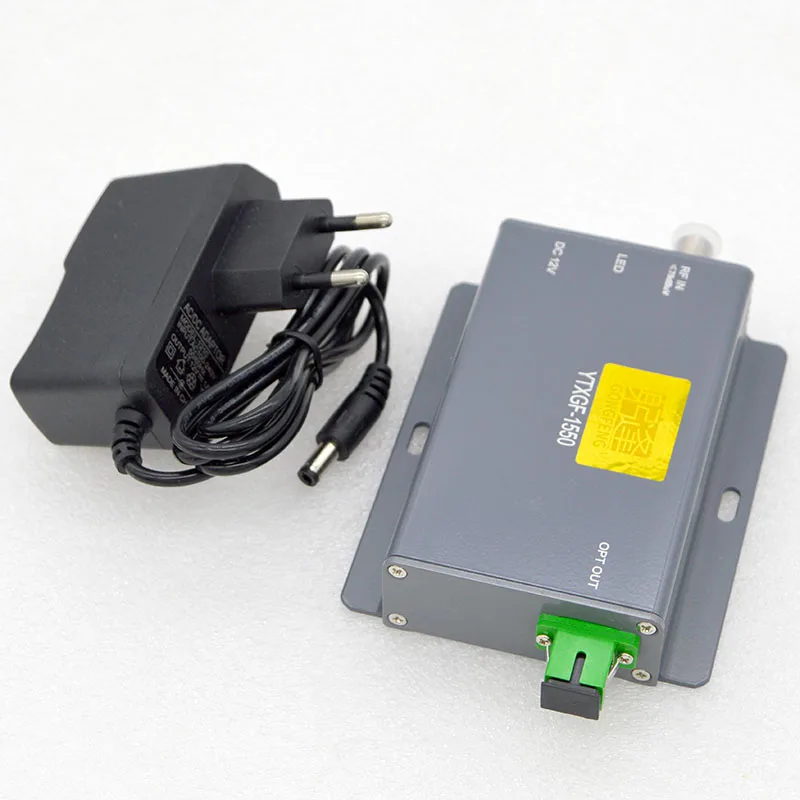 New FTTH Indoor 1550nm CATV Optical Transmitter XGF1550 Optical Fiber Transmitter SC/APC Connector DC12V RF input Free Shipping