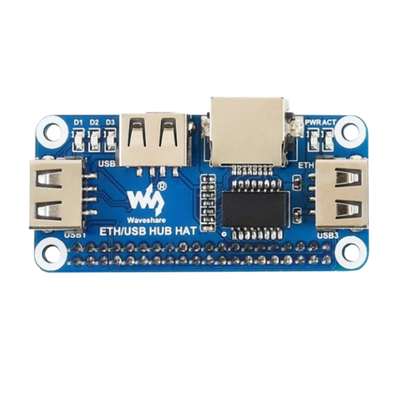 Waveshare Ethernet/usb хаб шляпа для Raspberry Pi 1X RJ45 Ethernet порт 3X USB s 5V|Демонстрационные стенды| |