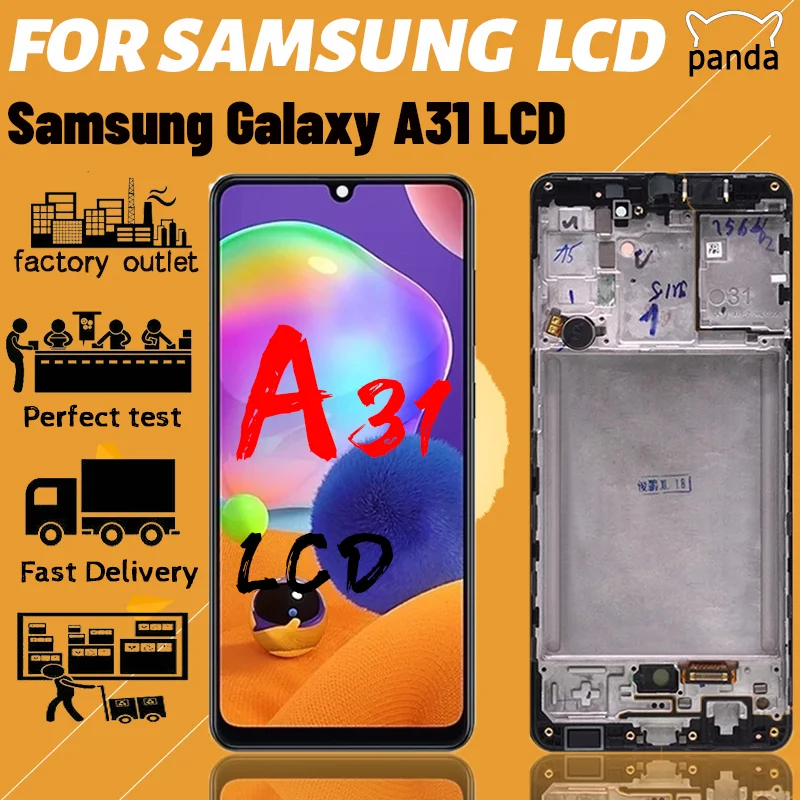 

Free Shipping For Samsung Galaxy A31 LCD A315F SM-A315F A315 Display Touch Screen Panel Digitizer Assembly