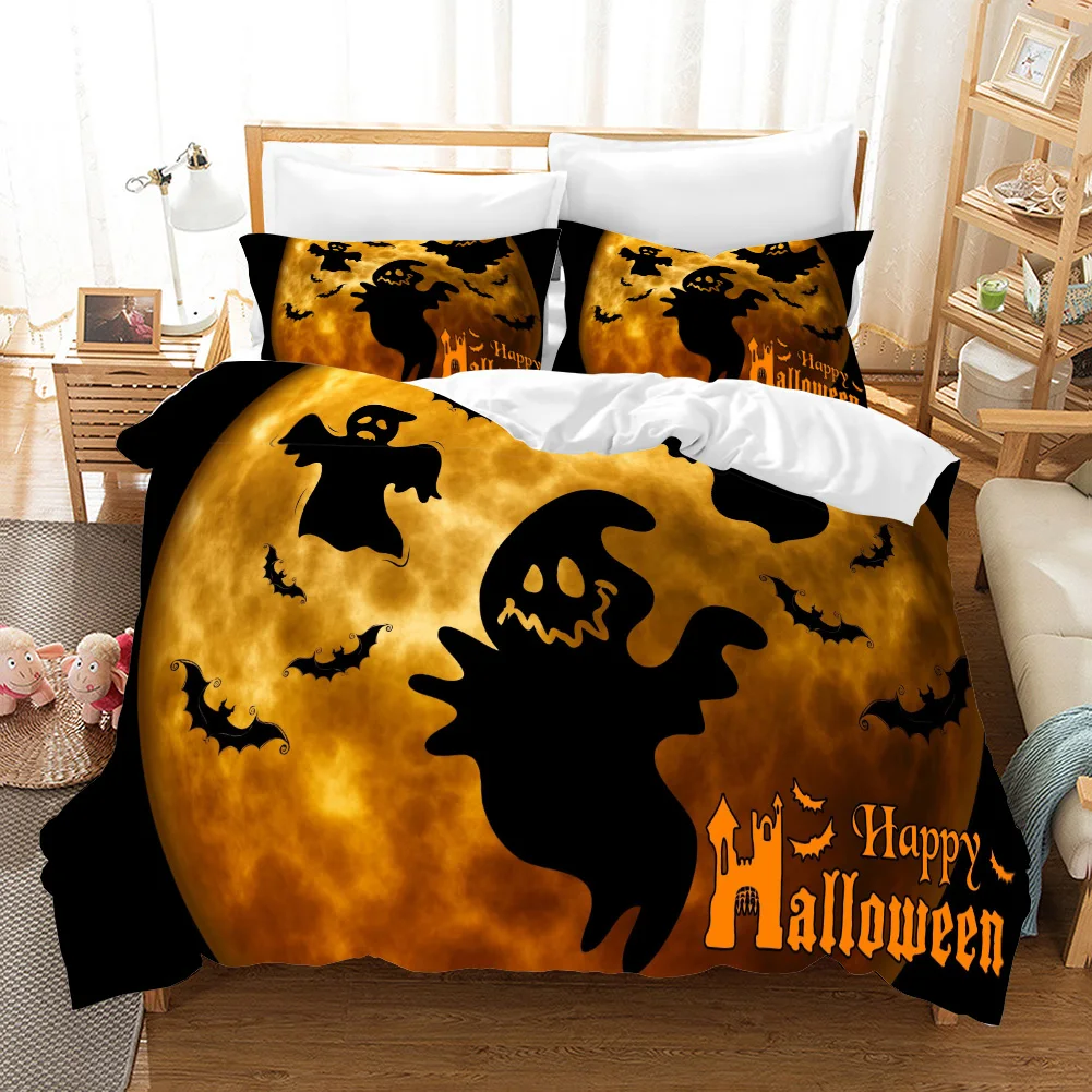 Комплект постельного белья на Хэллоуин с тыквой 2/3 шт.|Комплекты белья| |
