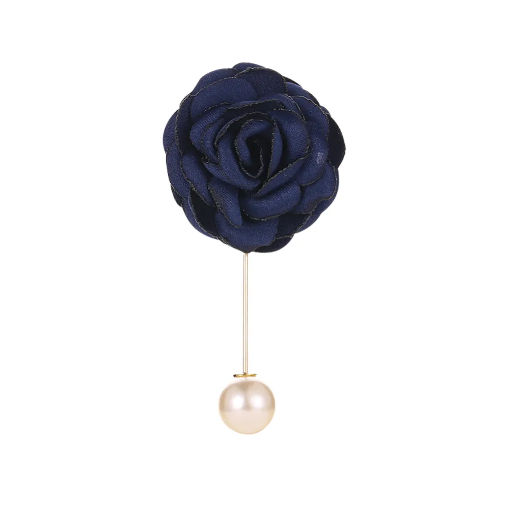 2020 корейские Броши ручной работы из искусственной кожи в виде цветка камелии