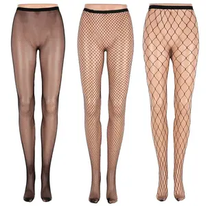 Колготки женские, черные, прозрачные, сетчатые, с вырезами