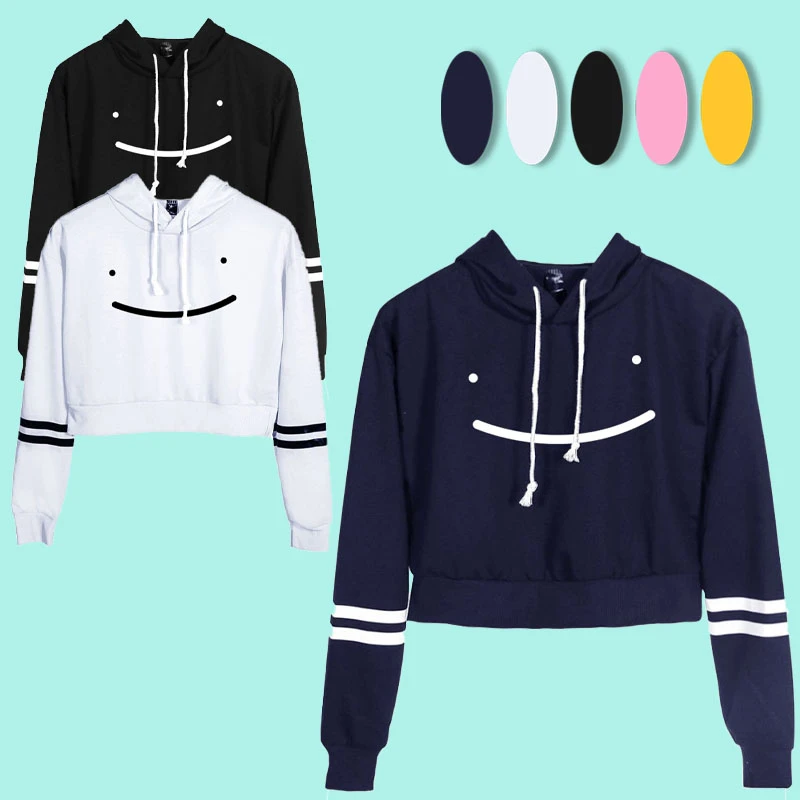 

Autumn Korean Letters Printed Hoodies Crop Top Long Sleeve Hooded Sweatshirt Women Harajuku cropped Blouse Teen Girls Sudaderas