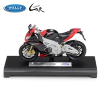welly 118 model car simulation alloy metal toy motorcycle childrens toy gift collection model toy aprilia rsv 4 factory
