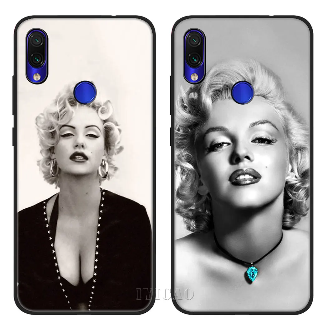 IYICAO Sexy Marilyn Monroe Soft Silicone Case for Xiaomi Redmi Go S2 K20 6 Pro 8A 7 7A 6A 5A 4A 5 Plus 4X |