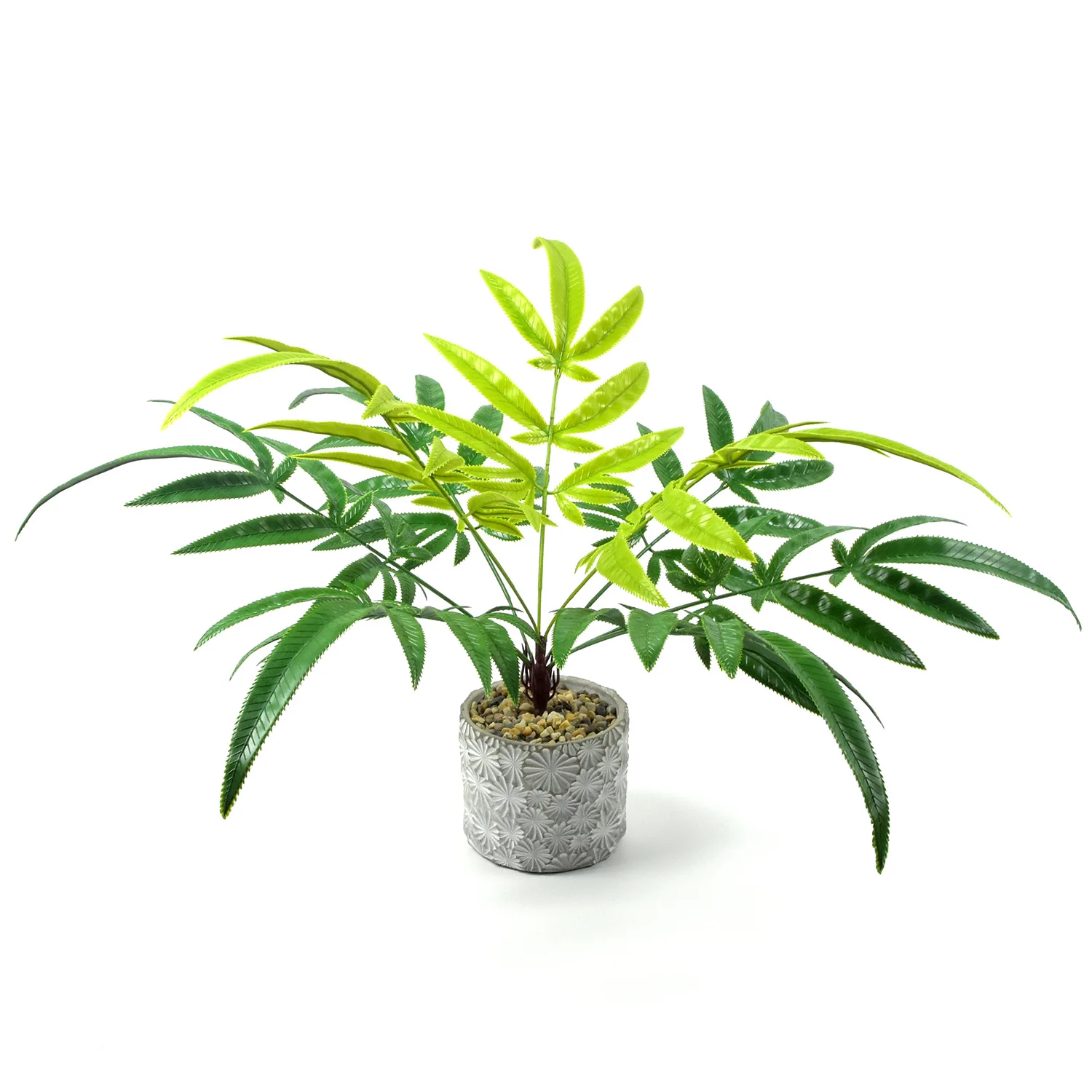Artificial Fern, 52cm, Plastic Green Plants with Long Fern Leaves, Home Decoration, Landscaping, Hotel Bonsai Plants, No Pots