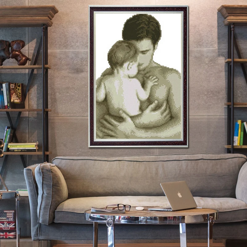 Отцовская Любовь Набор крестиков 11CT узор хлопок шелк полная вышивка сделай сам