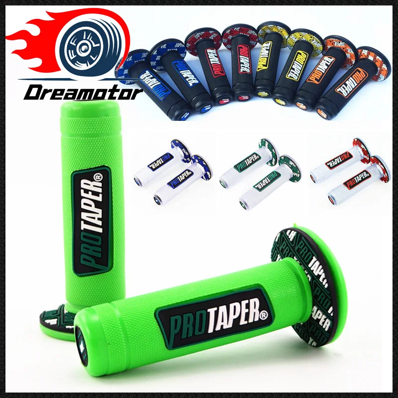 

Universal Handle Grip Motorcycle Handlebar Grip Protaper Dirt Pit Bike Motocross 7/8" Rubber Gel Hand Grips Brake Hands