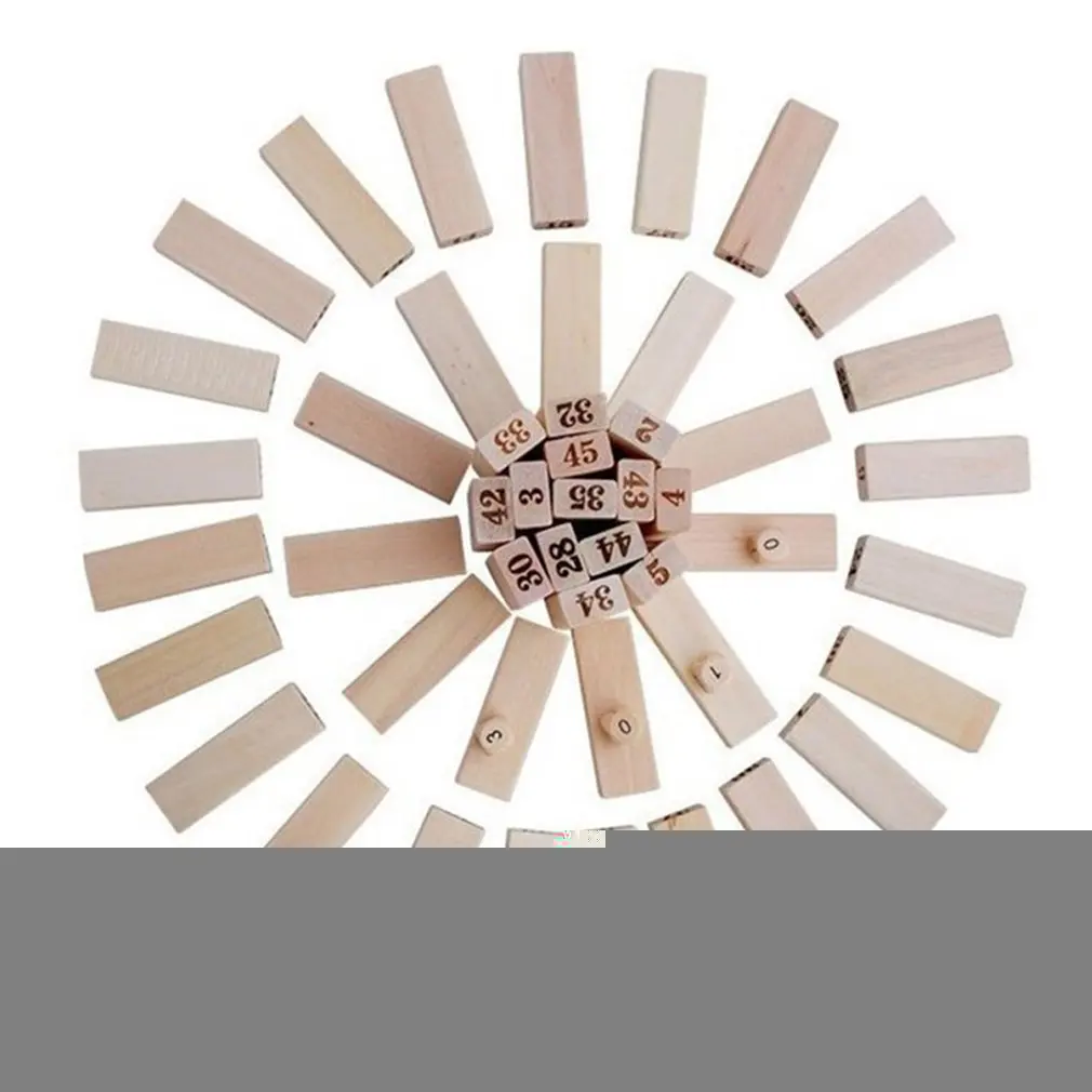 54 штуки гигантские деревянные блоки для игры штабелирование башня веселой на