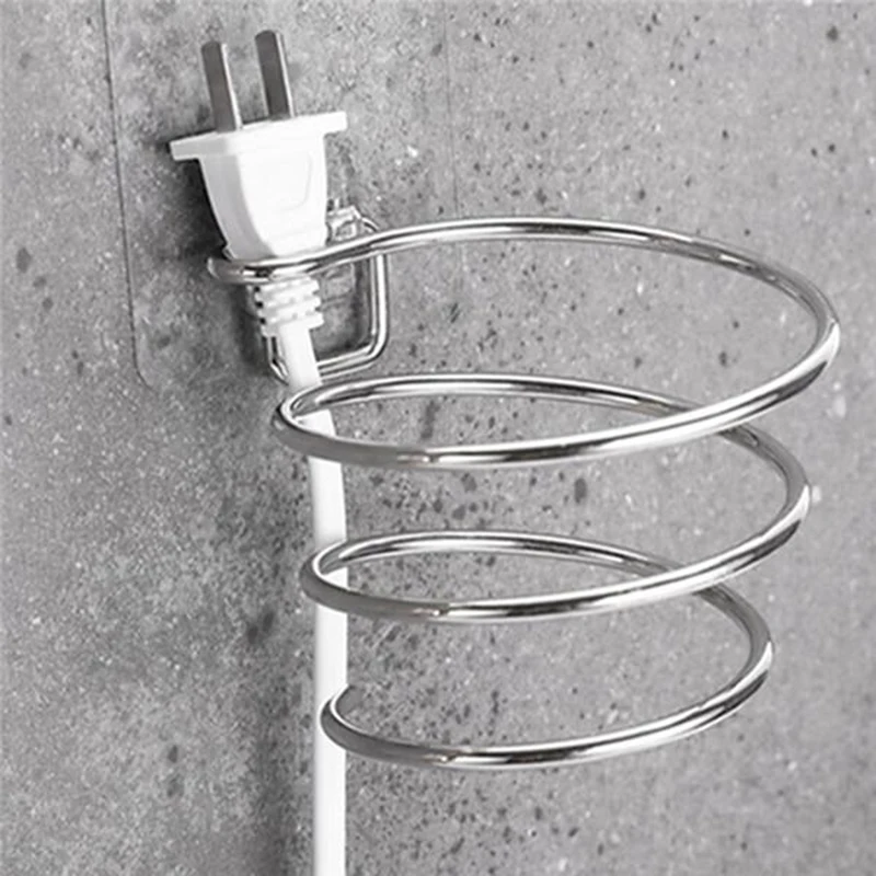 Anti-rust Stainless Steel Hair Dryer Holder Rack Stand Shelf Bathroom Accessories | Shelves
