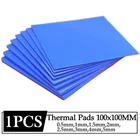 Силиконовая прокладка Gdstime для теплопроводности микросхем, 100x100 мм, 1 мм, 0,5 мм, 2 мм, 3 мм, 4 мм, 5 мм, белая