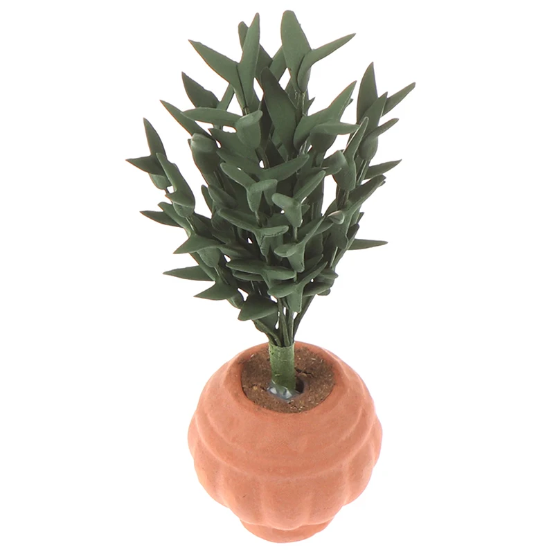 Миниатюрный зеленый кукольный домик мини дерево в горшке для зеленых растений