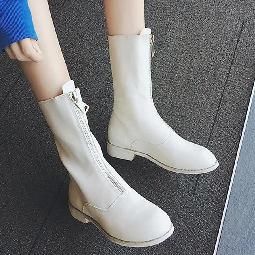 Женские зимние ботинки повседневные без шнуровки для женщин женские на низком