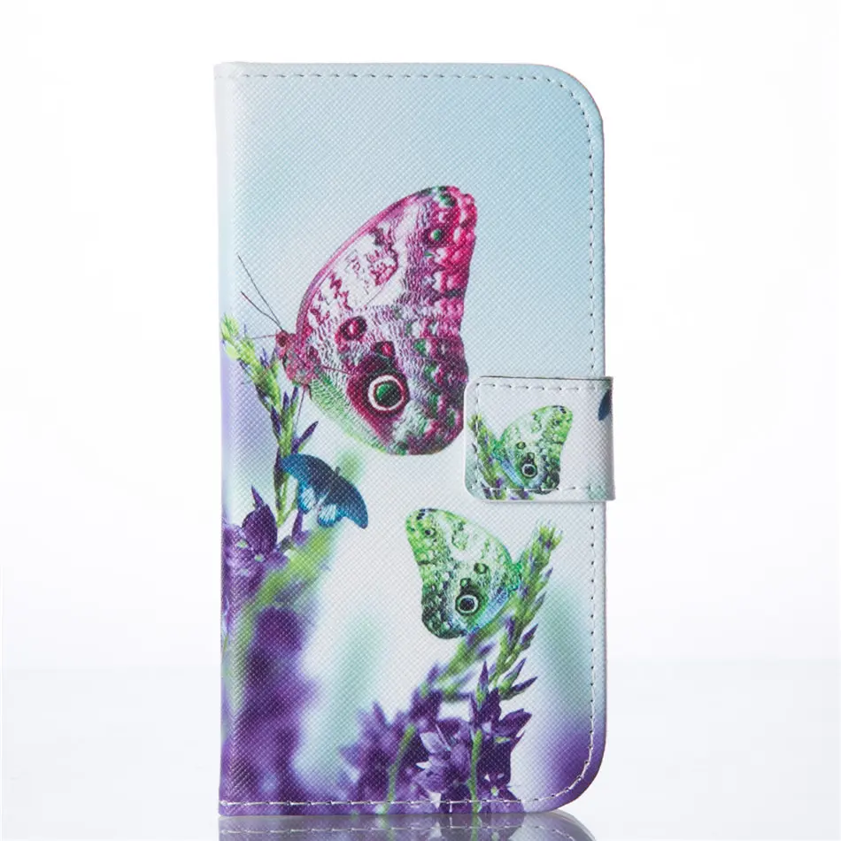 С тигром котом цветок кожаный чехол для рамки samsung J2 Pro J4 Plus J6 J3 J5 J7 A8 A9 Xcover4 G390F крышка DP29G - Цвет: Lavender Butterfly