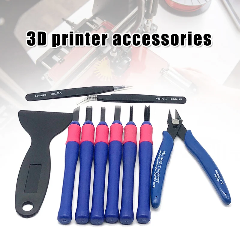 

Repairing Cutting Pliers Tweezers Tool Kits Accessories for 3D Printer HK3