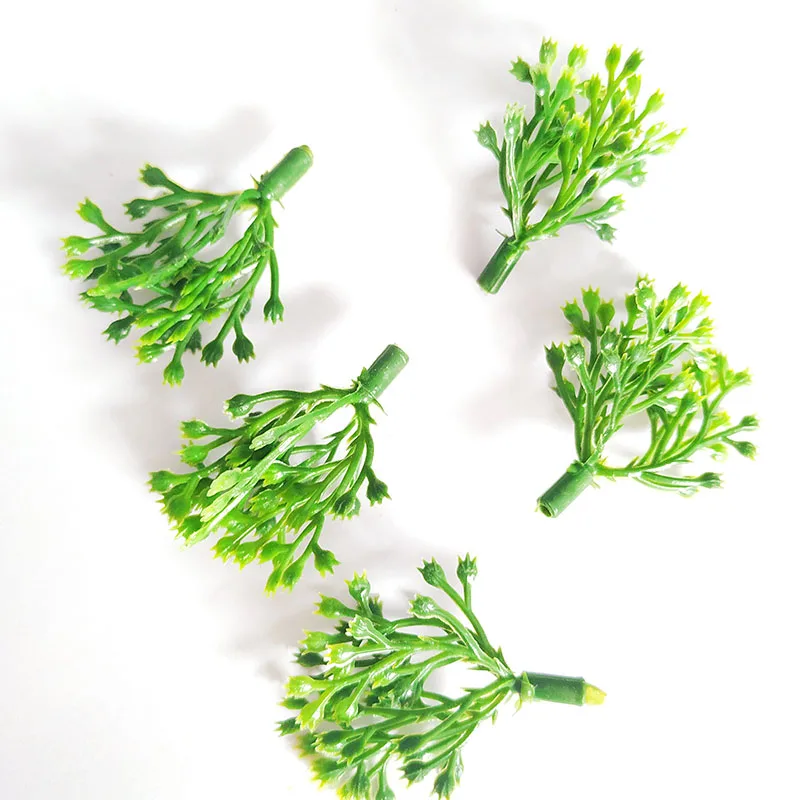 Green leaves 4 100 шт Мини ядро Stamen diy бонсай декоративные аксессуары цветочный горшок наполнение украшения поддельные растения DIY ВЕНОК поддельные цветы - Цвет: Green leaves 4