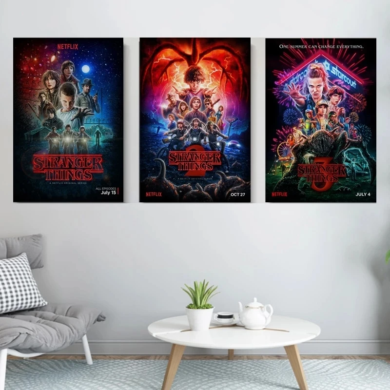 

Stranger Things Role Poster Season Three Characters Retro Tv Movie Canvas Painting Prints Wall Art For Living Room Bedroom Decor