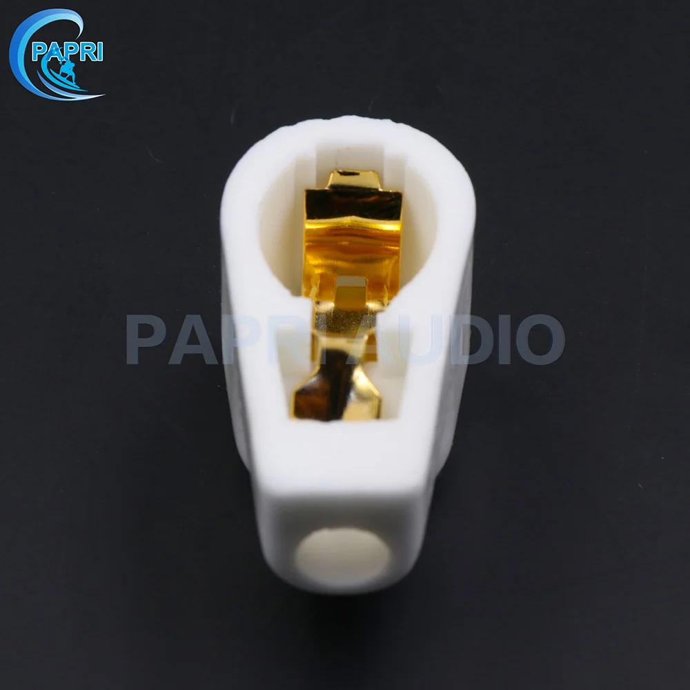 

PAPRI 2PCS 807 FU7 FU25 6146B 24A Ceramic 9MM ANODE Gold Plated Vacuum Tube Cap/grip Cap Audio HIFI DIY Tube Amplifier