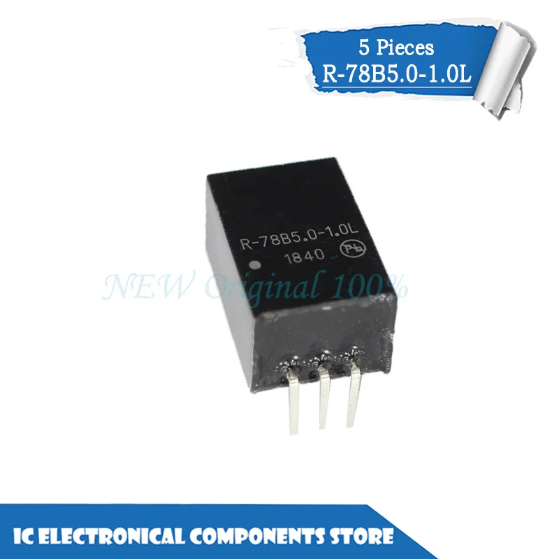 

New original 5PCS 10PCS 100PCS R-78B5.0-1.0L SIP-3 Bent foot Power module