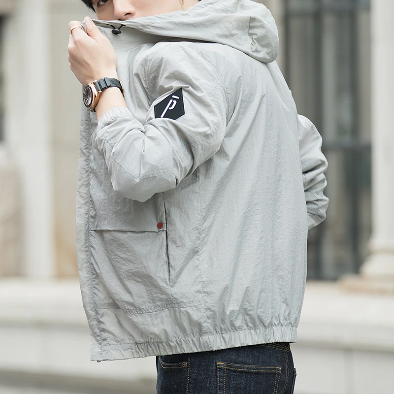 Осень 2019 мужские куртки ветровка куртка пальто мужская с капюшоном воротник