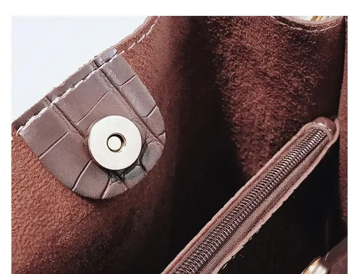 Винтажные кожаные сумки через плечо с каменным узором для женщин 2019 новая сумка