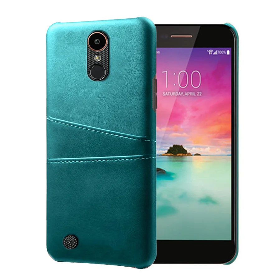 Кожаный держатель для карт чехол для телефона для LG Nexus 5X Magna Q6 V10 V20 V30 V40 X Мощность 2 X Стиль X5 Мощность 2 K40 чехол для телефона - Цвет: Зеленый