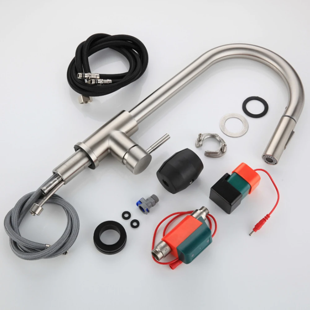 

304 Stainless Steel Sensor Faucet Automatic Induction Sensor Water Faucet Suitable for Bathroom, Toilet, Kitchen, Hotel