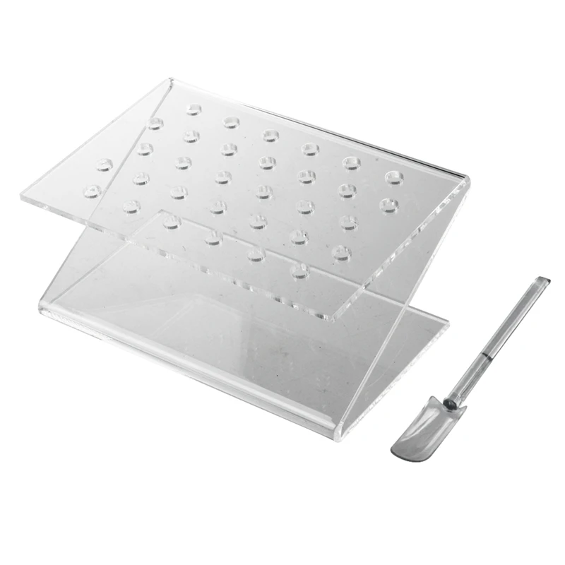 

1 Set Display 32 Sticks Attach Nails Nail Art & 100 Pcs Nail Art Design Wood Stick