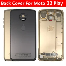 5Pcs/Lot，NEW Battery Cover Rear Door Panel Housing Back Case Battery Cover with Side Key For Motorola Moto Z2 Play / Z2 Force