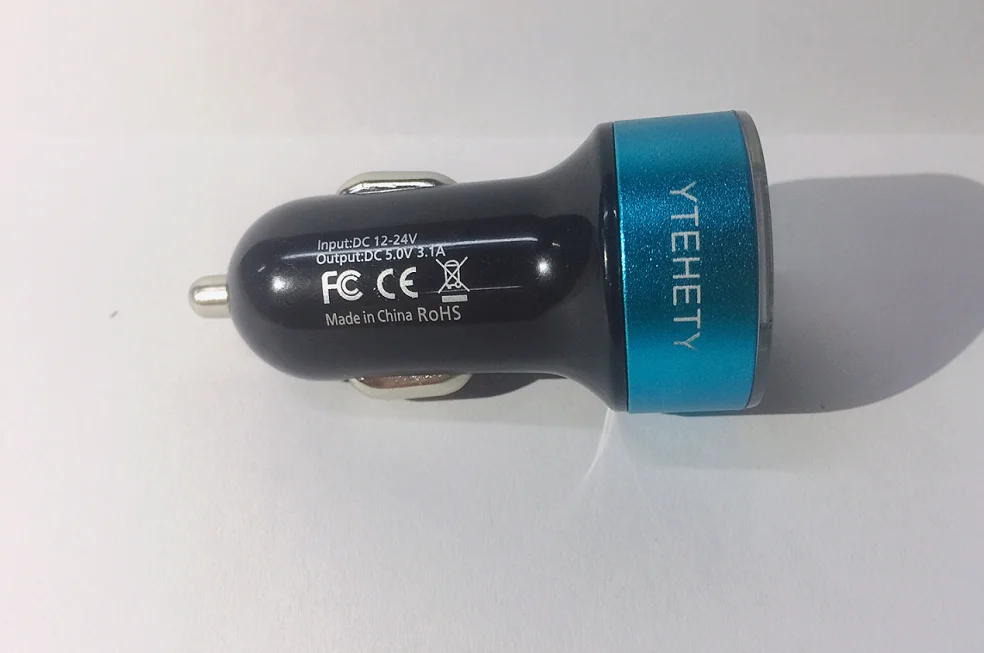 

Быстрое автомобильное зарядное USB-устройство ytechnety 3,1 а, автомобильное зарядное устройство с двумя USB-портами и светодиодным дисплеем, униве...