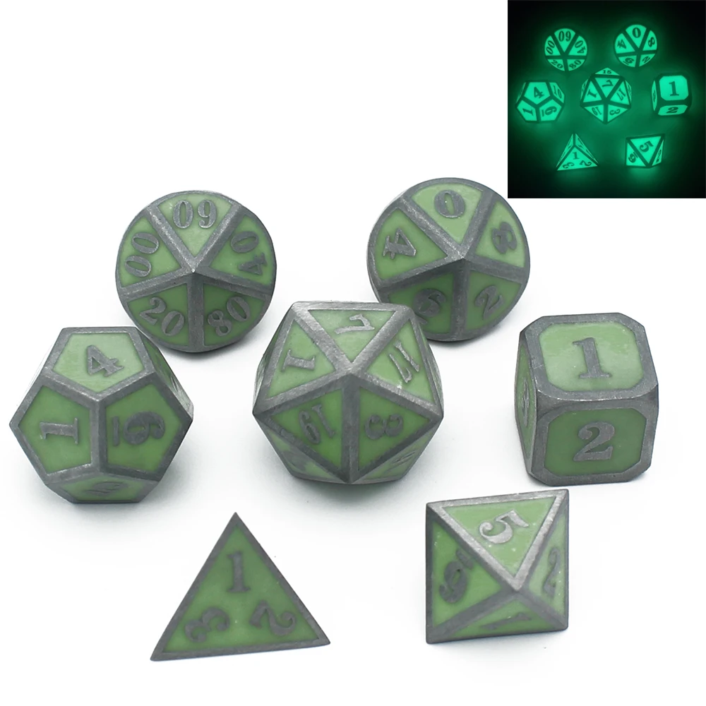 Ролевые кости многогранные наборы металлические настольные игры цинковый сплав