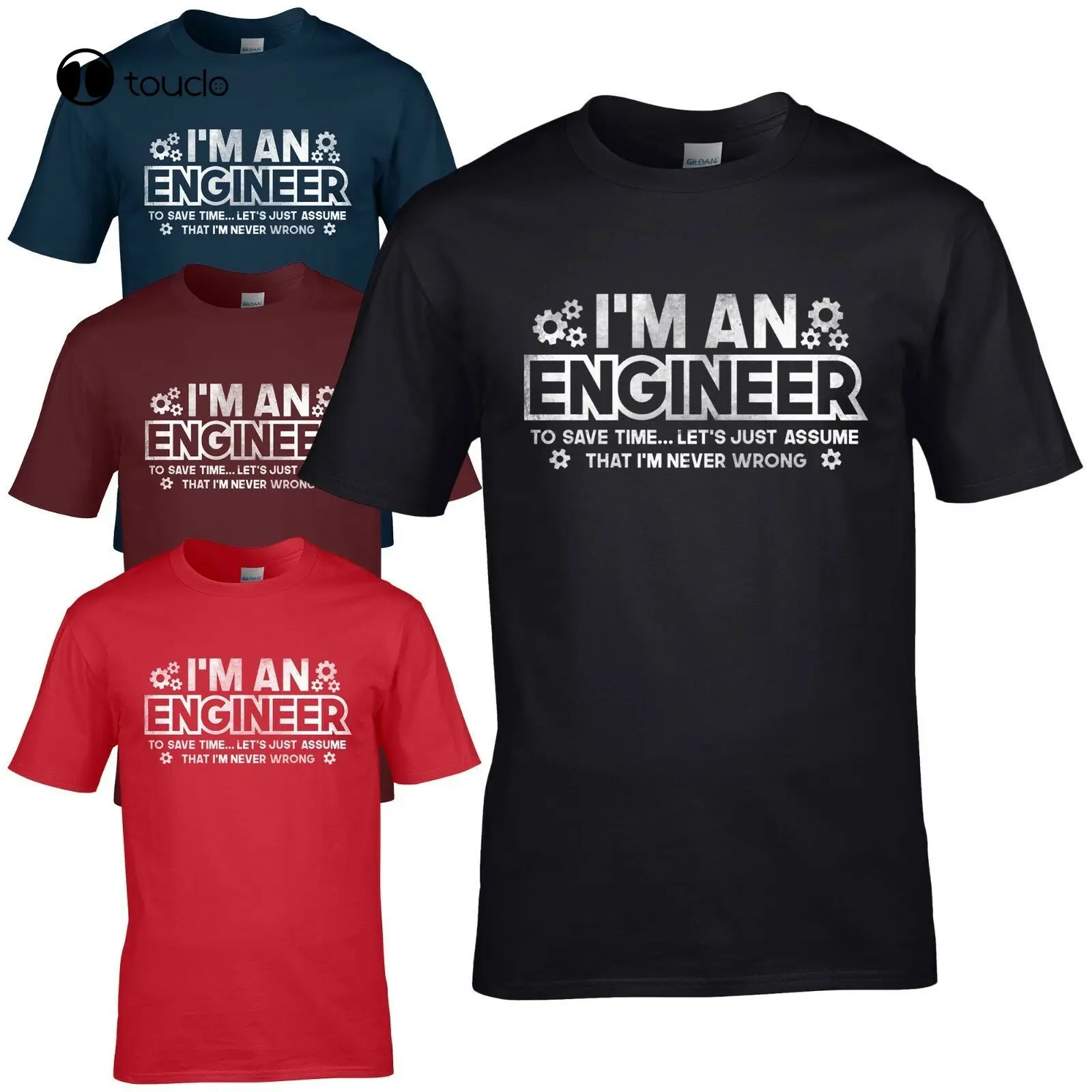 Я Инженерная Футболка-экономьте время, давайте предположим, что никогда не ошибочный подарок, Мужской Топ