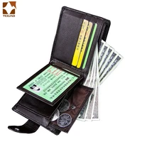 wallet for men made of natural leather portfel meski short mens wallets male money clip small carteira masculina couro erkek