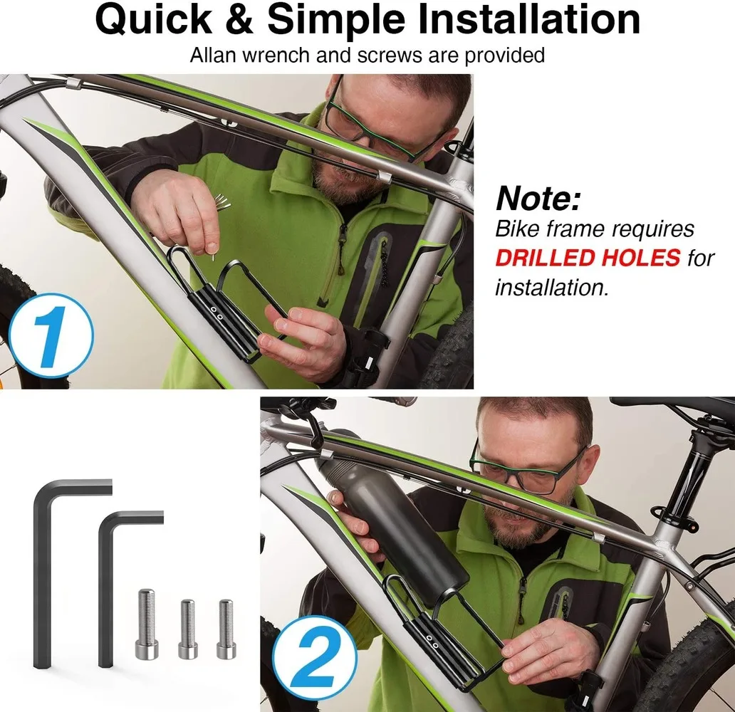 

New Aluminum Alloy Bike Water Bottle Holder Cycling Bicycle Drink Water Bottle Rack Holder Mount for Mountain Folding Bike Cage