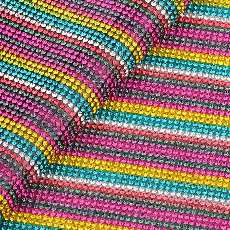 Mix Color 1 JUNAO 24*40 см, блестящие разноцветные стеклянные стразы, сетчатая отделка, горячая фиксация, Кристальные тканевые листы, Стразовая лента для аппликации, для одежды, рукоделия - Цвет: Mix Color 1