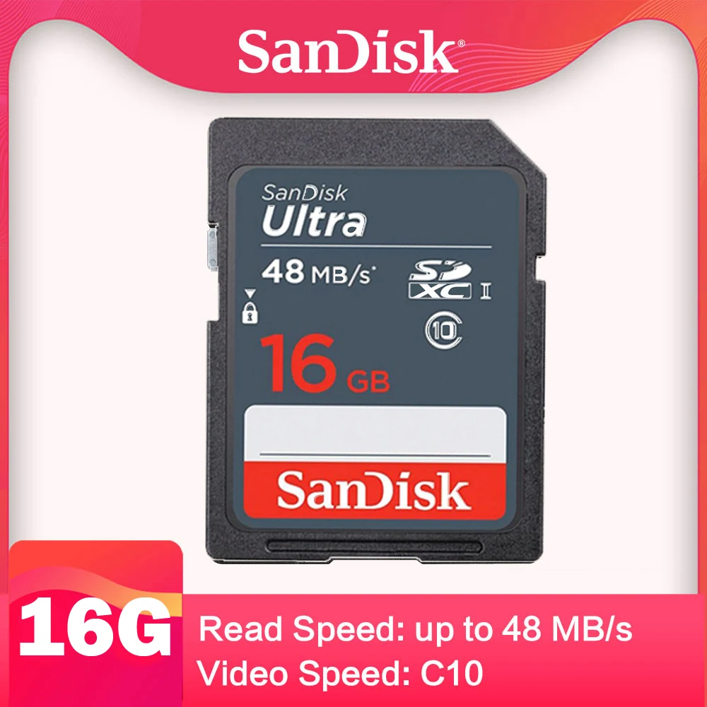 SanDisk карта памяти Sd класс 10 16 ГБ 32 64 ГБ|Карты памяти| |