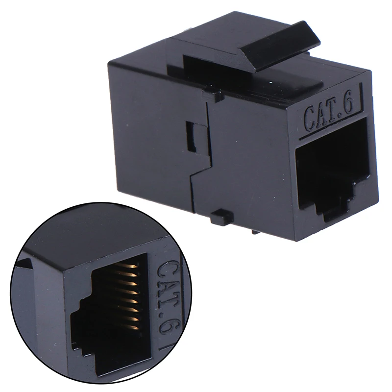 Переходник с гнезда RJ45 на UTP Cat5e CAT6 keystone jack|Компьютерные кабели и разъемы| |