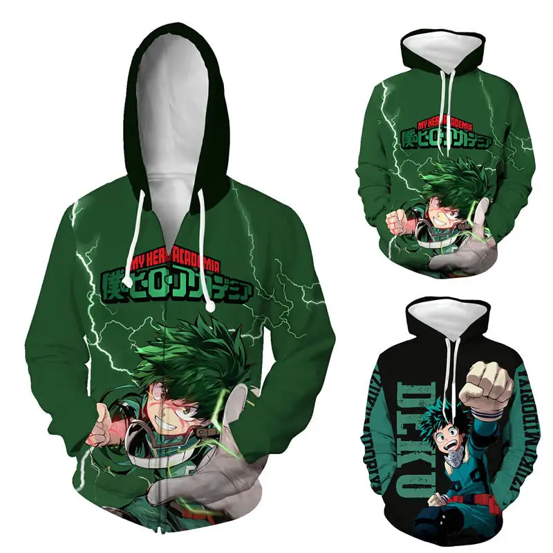 Свитер новый сезон My Hero Академия Deku Midori Valley Ldku аниме 3D изысканный свитер с принтом