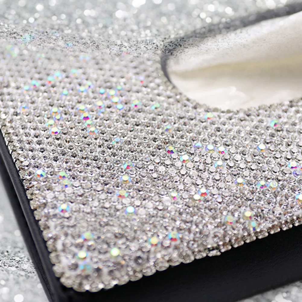 Прозрачная Автомобильная салфетка солнцезащитный козырек Алмазная кожа