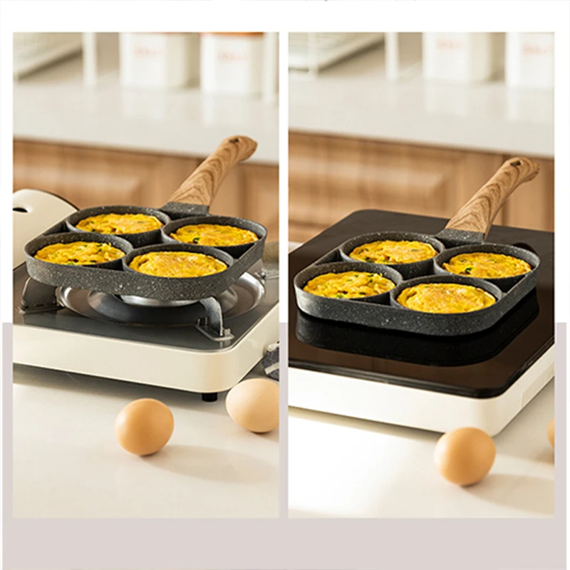 Сковорода с четырьмя отверстиями многофункциональная сковорода для жарки