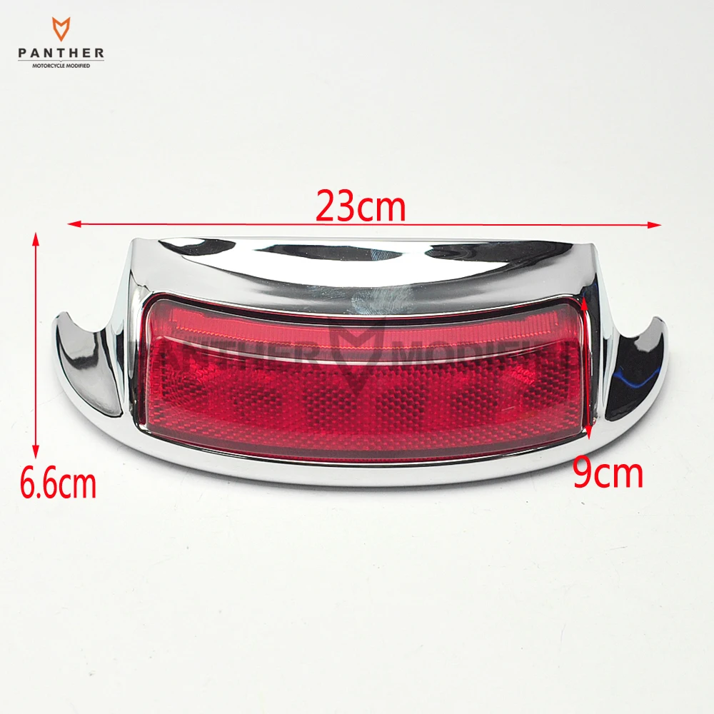 Дымчатый/красный объектив заднее крыло мотоцикла светильник чехол для Harley Electra