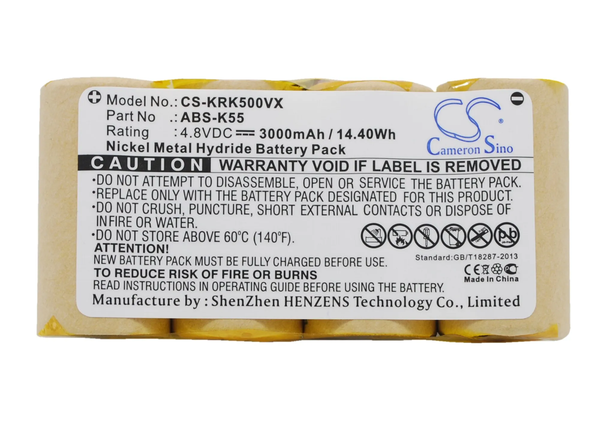 Аккумулятор Cameron Sino для Karcher K5.0 1 258 106 0 12581160 Amway 12581110 дисплей 10 EL 12583190|Цифровые