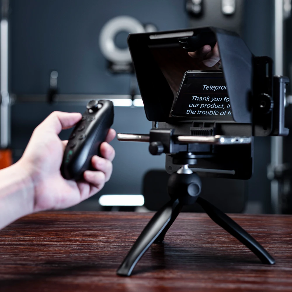 Phone and DSLR Recording Mini Teleprompter Portable Inscriber Mobile Artifact Video With Remote Control for Live | Электроника