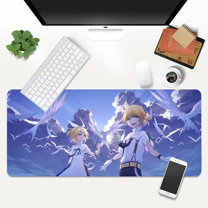 

vocaloid rin kagamine Beautiful Anime Mouse Mat Animation XL Large Gamer Keyboard PC Desk Mat Takuo Tablet Mousepads
