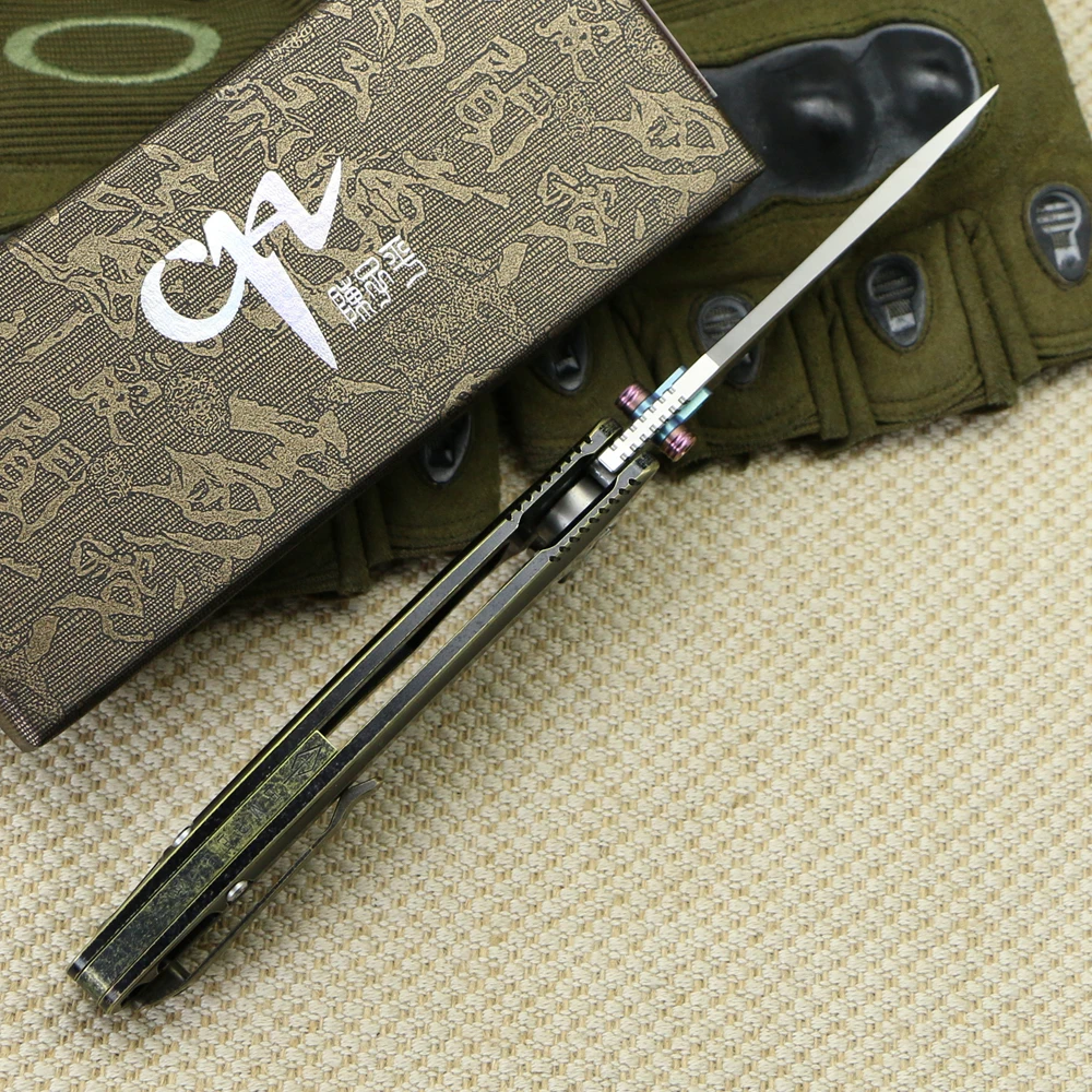 Охотничьи ножи CH EMPEROR S35VN Blade Flipper TC4 с титановой ручкой складной карманный нож для