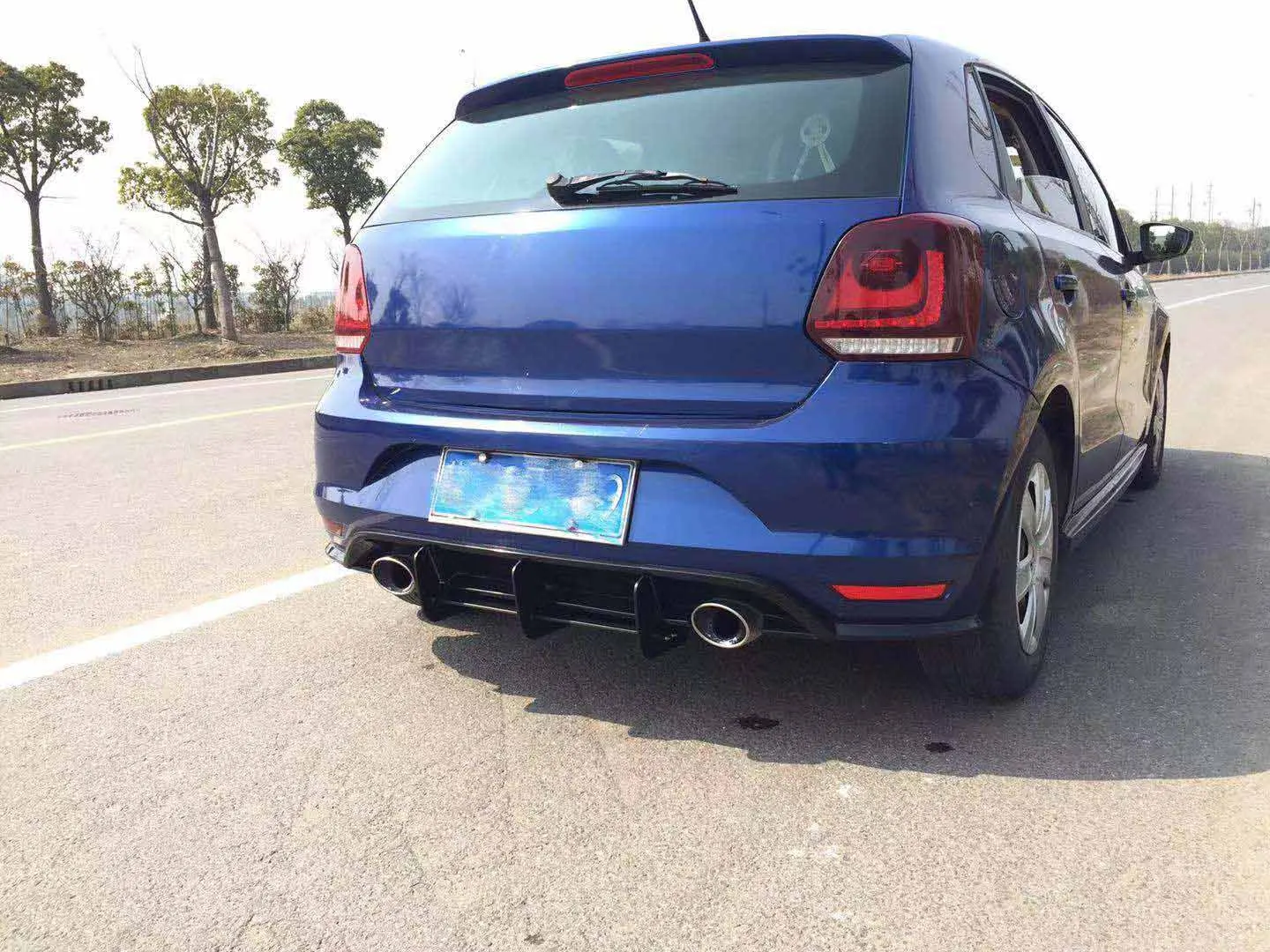 Задний спойлер для Polo GTI отделка плавников акул чехол Volkswagen VW 2015 2016 2017 2018 защита