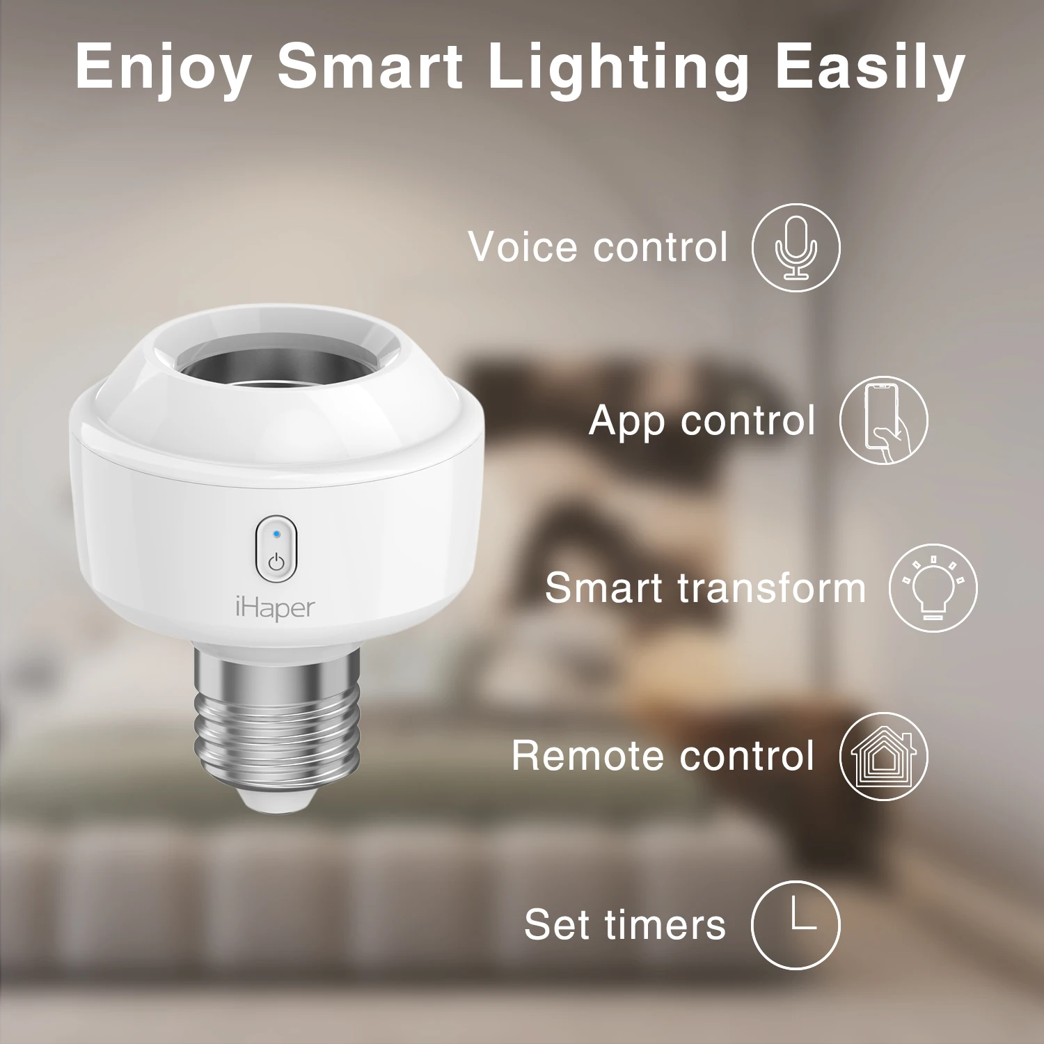 IHaper S1 E26/E27 умный светильник ing socket DIY дом совместим с Apple HomeKit ваш лампа Wi-Fi
